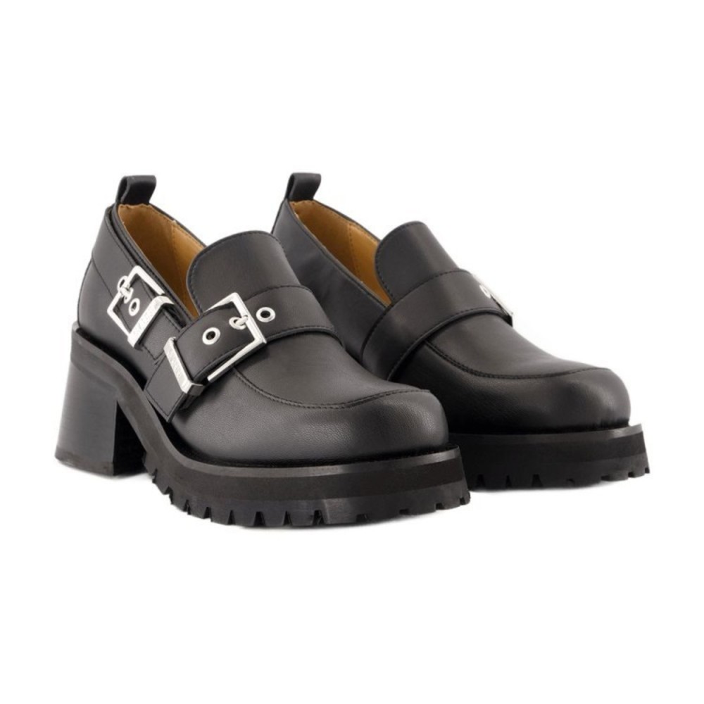 Ganni Feminine Loafers - Leather - Black - NWT - Picture 2 of 3